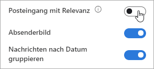 Deaktivieren des Posteingangs mit Relevanz 5 a09ce539 476c 43ae aed3 d4c7c04f91d7